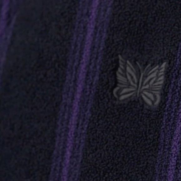 UNIQLO and NEEDLES. NEW FW25 Oversized Purple Striped Cardigan. - Picture 3 of 7